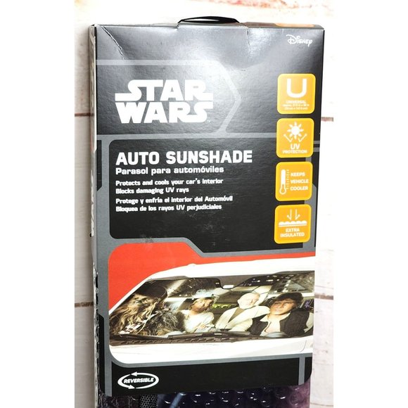 Star Wars Disney Reversible Auto Sunshade | Universal UV Protection - Picture 13 of 14
